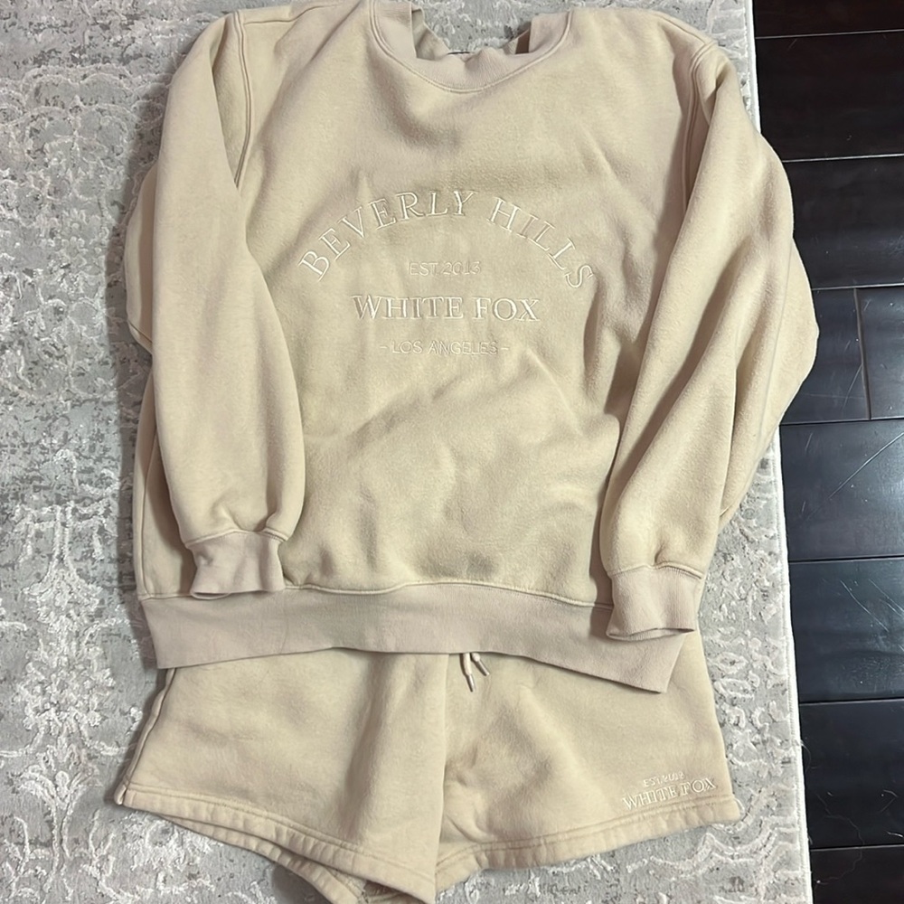 White fox sweat set